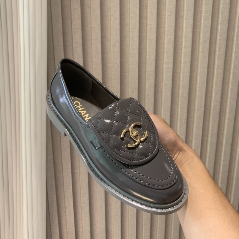Ch*el leather shoes